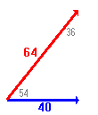 Diagram showing the geometry of slower strafe-running